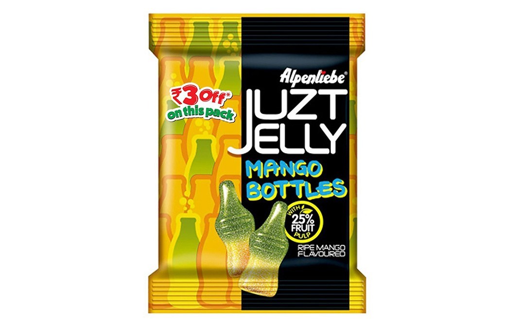 Alpenliebe Juzt Jelly Mango Bottles (Ripe Mango Flavoured)   Pack  72.8 grams